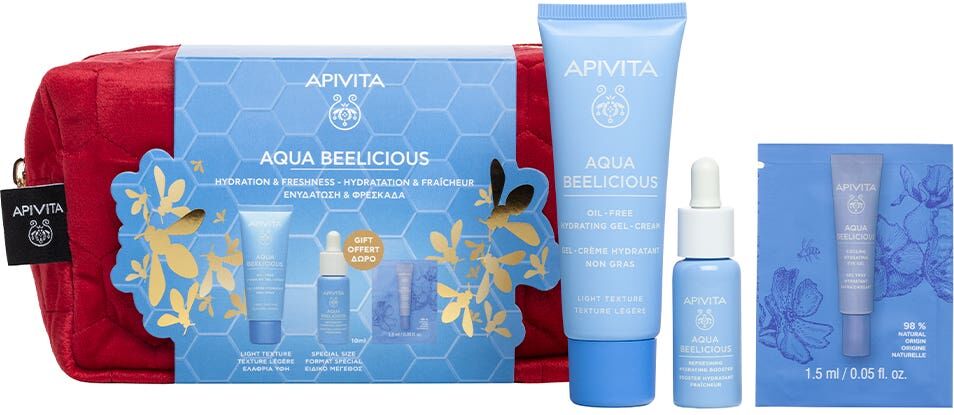 Apivita Aqua Beelicious Pack Gel Creme + Booster + Gel Olhos