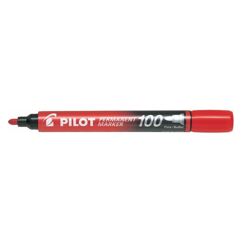 Pilot Permanent Marker 100 Textmarker 1 St. Feine Spitze Rot (1x) (SCA-100-R)
