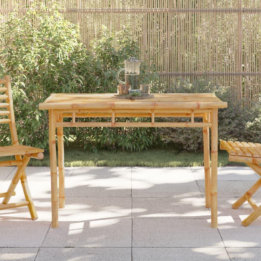 Bambus-Gartentisch, 110x55x75 cm, wasserbeständig
