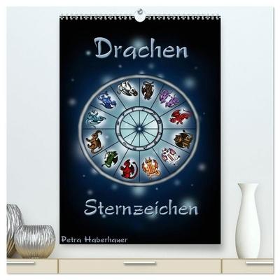 Drachen-Sternzeichen (hochwertiger Premium Wandkalender 2027 DIN A2 hoch), Kunstdruck in Hochglanz