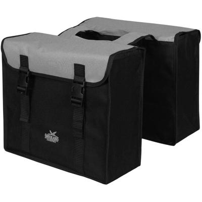 Fahrradtasche "Greenlands Doppel Fahrradtasche", silber (silberfarben), GREENLANDS BICYCLE BAGS, Taschen, B/H/T: 40cm x 14cm x 40cm, Polyester, B:40cm H:14cm T:40cm