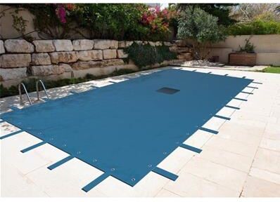 Ribimex Bâche pour piscine 6x10 m 140 g/m2