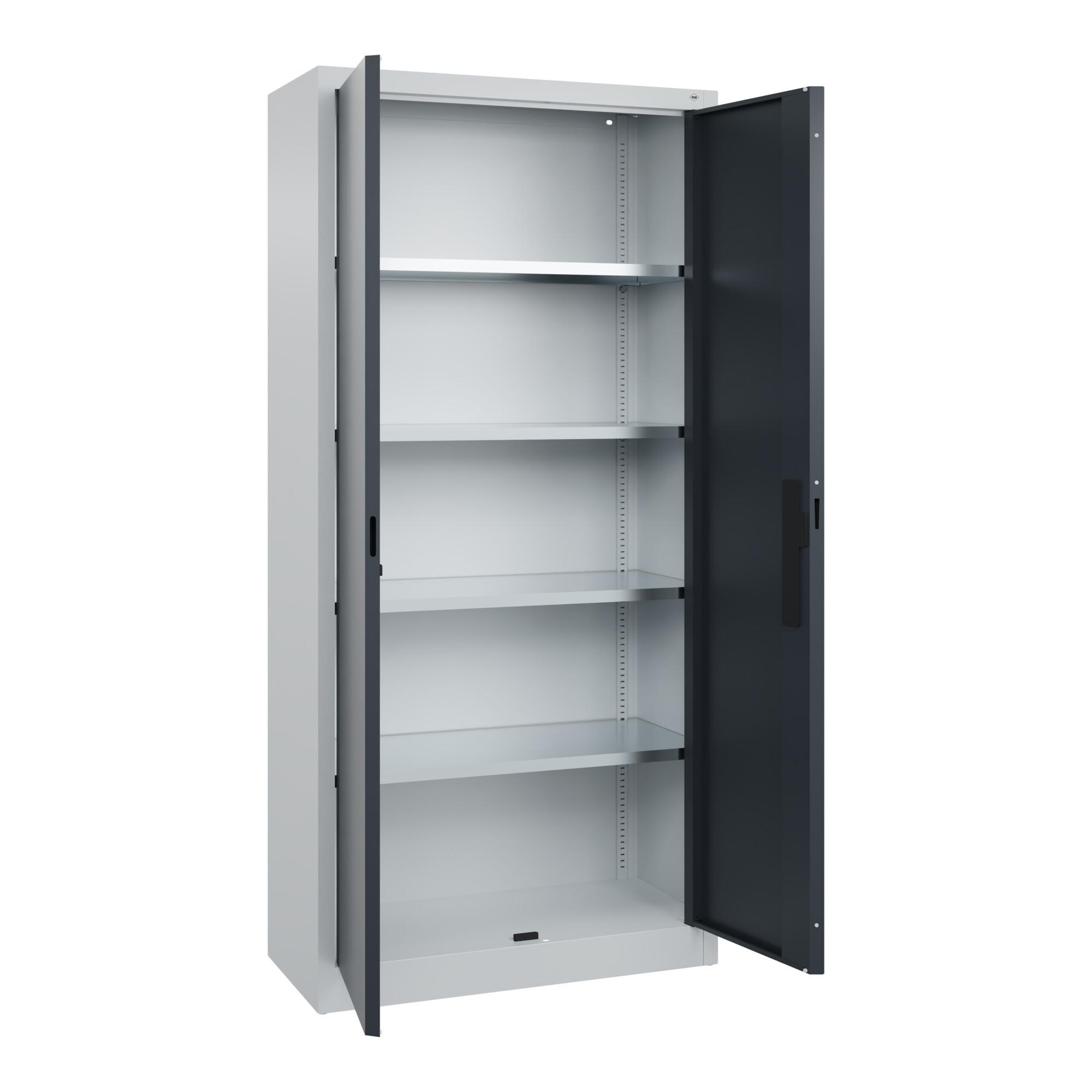 C+P Flügeltürenschrank Serie 89, 1950x930x400mm, 7035/7016 ; C + P Möbelsysteme (08920-00|S10255)
