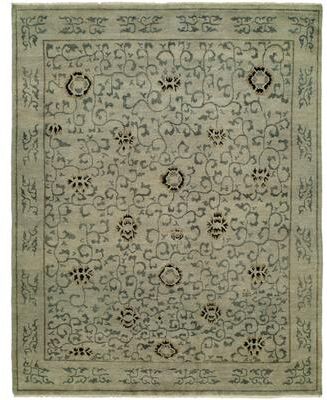KALATY Transitional Hand-Knotted Wool Area Rug