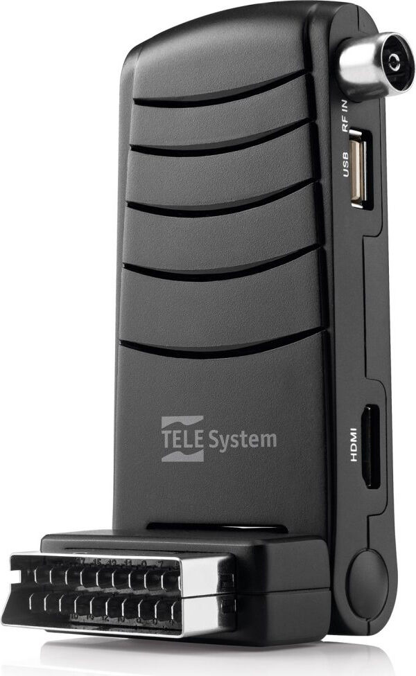 telesystem Ts6005 Decoder Digitale Terrestre Dvb-T2 Hevc Mpeg-4 Stealth Telecomando- Ts6005