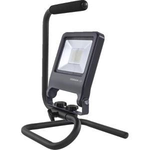 OSRAM Baustrahler S-Stand, LED, Netzbetrieb mit 2 m Kabel, IP65 Strahlwasserschutz, 30 Watt, 2.700 Lumen