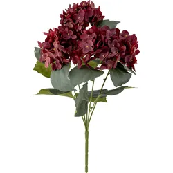 Bloomingville Kunstblume 38 cm Hortensie rot