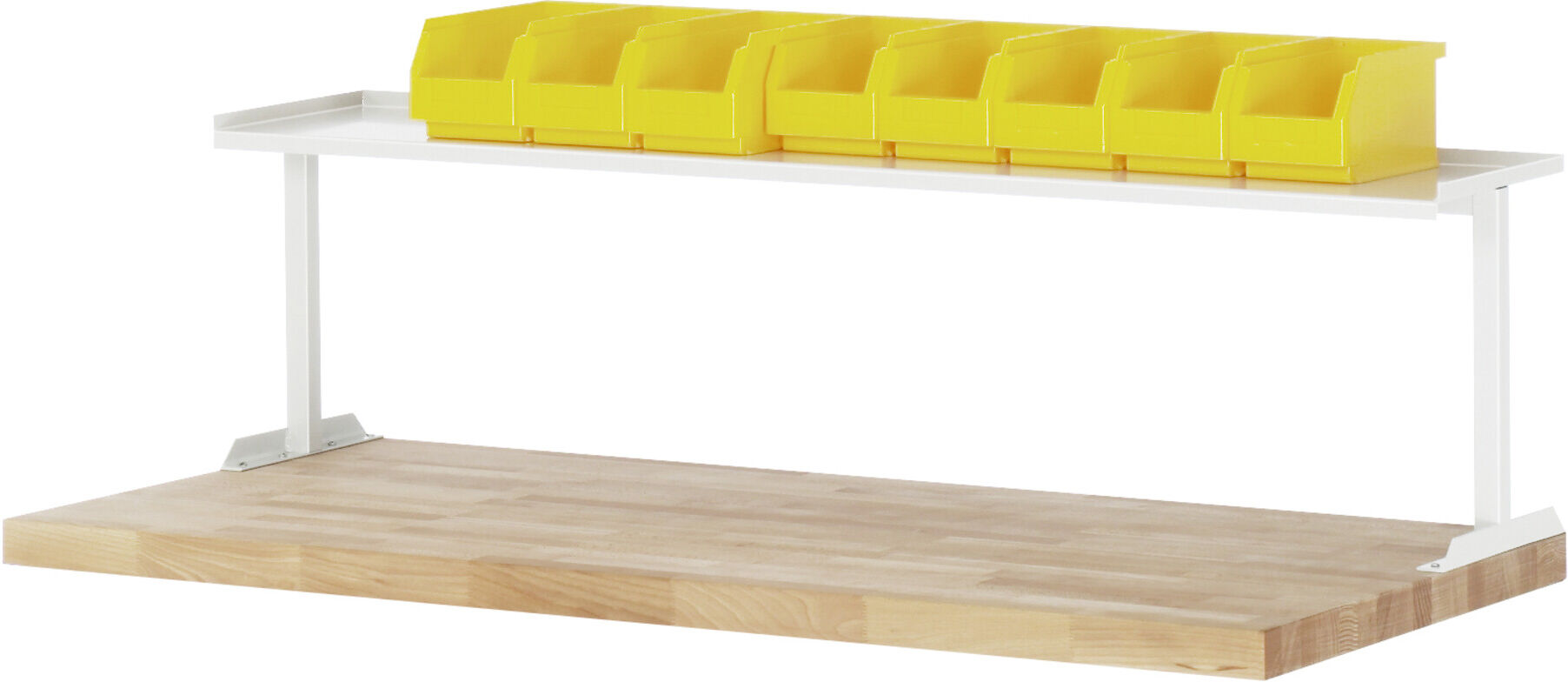 Rau Ablage für Arbeitstische/Werkbänke aus Stahlblech BxTxH 750x300x375 mm (09-AL0750.12)