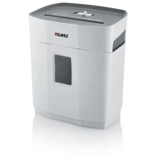 DAHLE PaperSAFE 140 Aktenvernichter mit Partikelschnitt P-4, 5 x 18 mm, bis 10 Blatt, lichtgrau