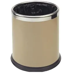 Siemens Abfalleimer doppelwandig, Metall, beige, 10 Liter, Abfalleimer, Beige
