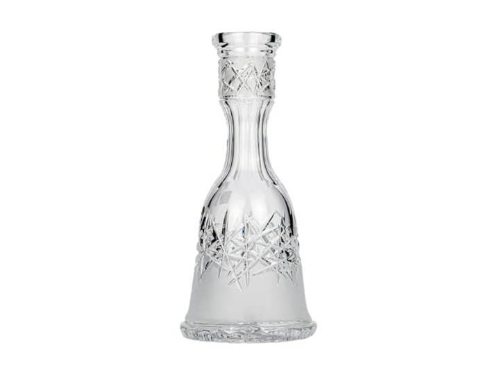 Caesar Crystal - Bowl - Handgeblasene Glasbowl aus Tschechien für Steckbowl Shishas (Tradi Hoarfrost Down Clear)