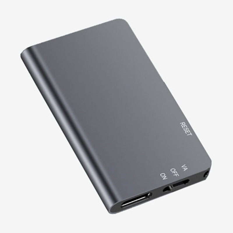 Rexsun Digitale Voice Recorder 64 GB met Eén-Touch Opname, Grijs, L810