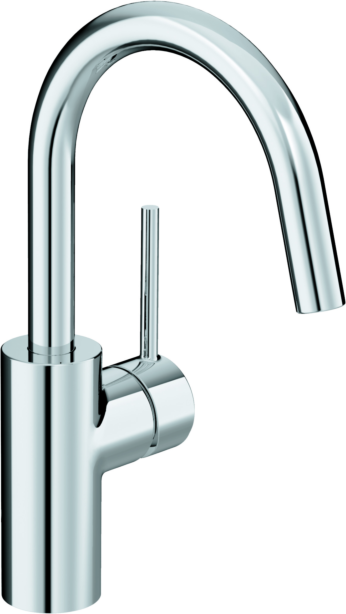 Kludi Bozz Waschtischarmatur 380280576 geschlossener Hebel, schwenkbarer Auslauf, chrom