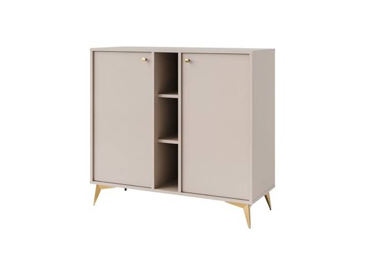 Margaret Hadas24 Kommode TIVARO 100cm mit 2 Türen, goldene Füßen in Form eines Seesterns, Kaschmir, japonische Style, modernes Design