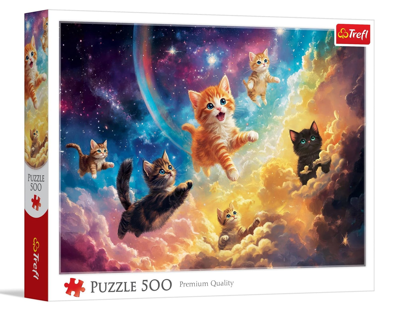 Trefl Puzzel 500 stukjes Kosmische katjes