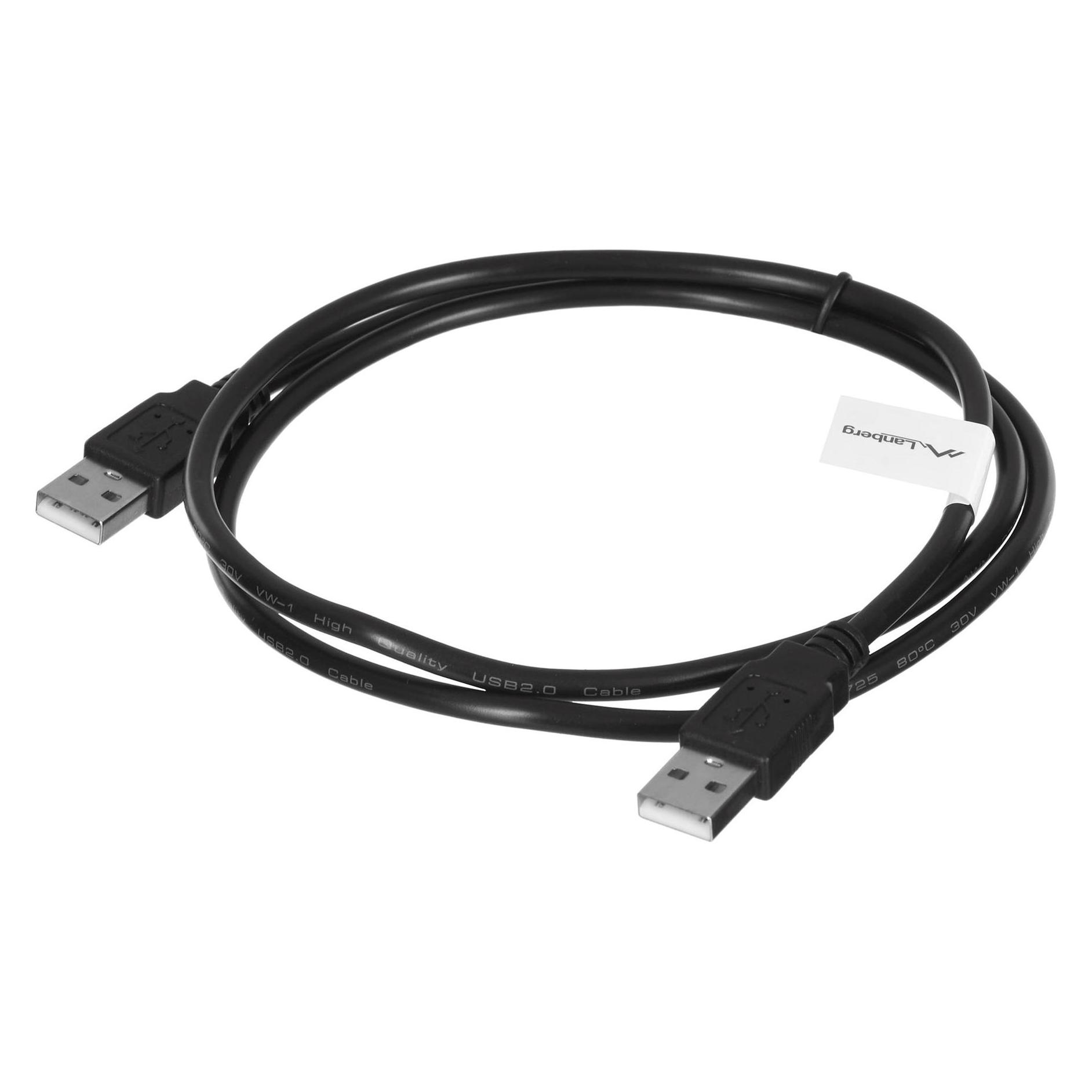 Lanberg CA-USBA-20CU-0010-BK USB Kabel USB 2.0 (1 m, USB 2.0) (CA-USBA-20CU-0010-BK)