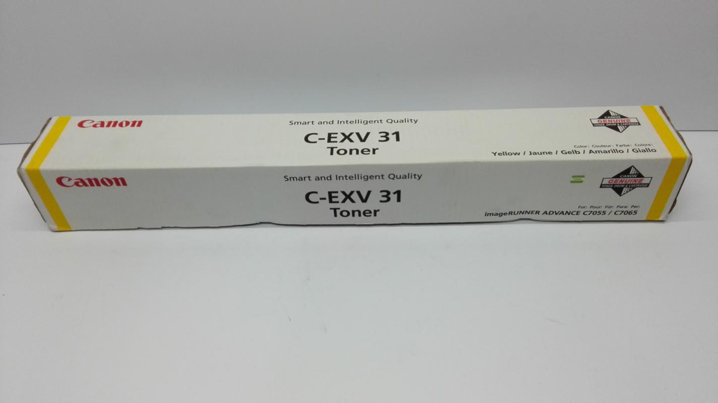 Canon C-EXV31 Gele Tonercartridge voor Laserafdrukken - 52.000 Pagina's - OEM