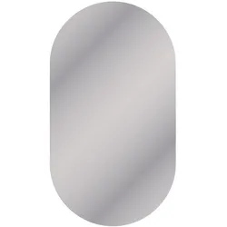 Planetmöbel Ovaler Spiegel 50 x 90 cm rahmenlos ohne LED-Beleuchtung