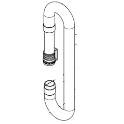Ersatzteil Fimap Abwasserschlauch komplett für MMg D.50 x 1530 W/CAP
