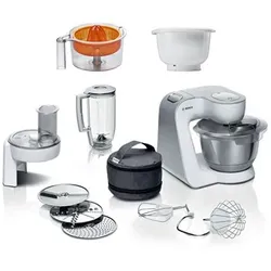 BOSCH Serie 4, MUM5 Bundle Küchenmaschine inkl. Rührschüssel & Zitruspresse 3,9L Volumen