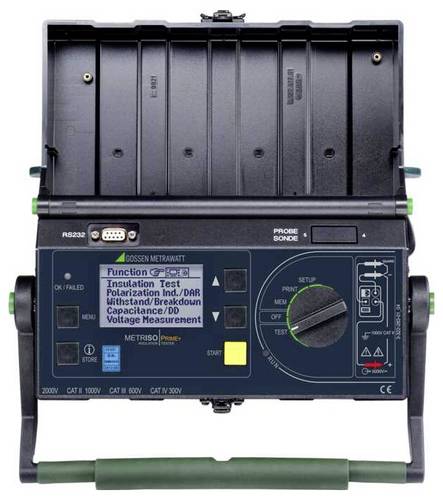 Gossen Metrawatt METRISO PRIME+ Isolationsmessgerät kalibriert (DAkkS-akkreditiertes Labor) 100 V, 250 V, 500 V, 1000 V, 1500