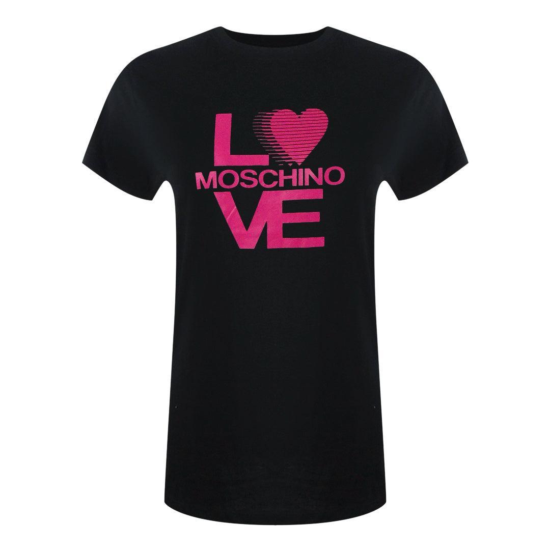 Love Moschino Dames/Dames Logo T-Shirt (Zwart)