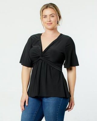 KIYONNA Abby Twist Front Top