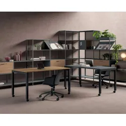 Büro Schreibtisch 80 cm breit auf Rollen Vensit 5