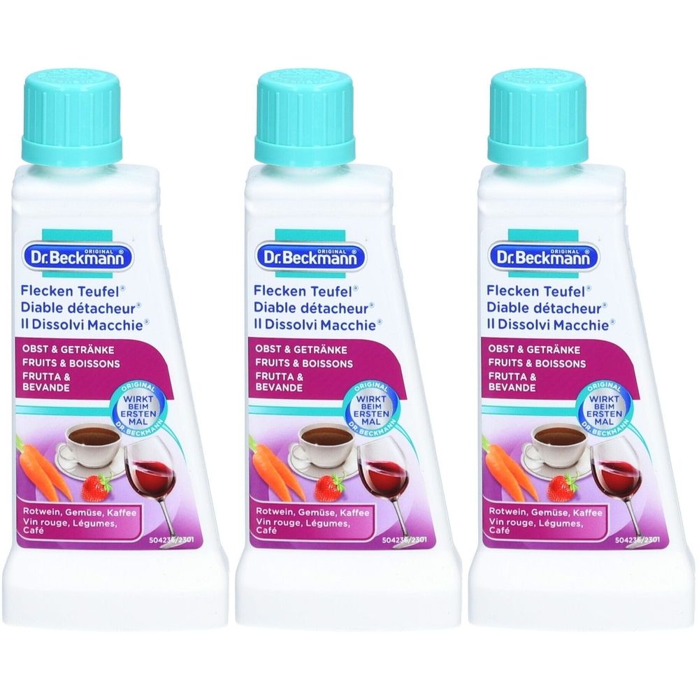 DR Beckmann Sackkarre Fleckenentferner Obst & Getränke x3 3x50 g Liquidum