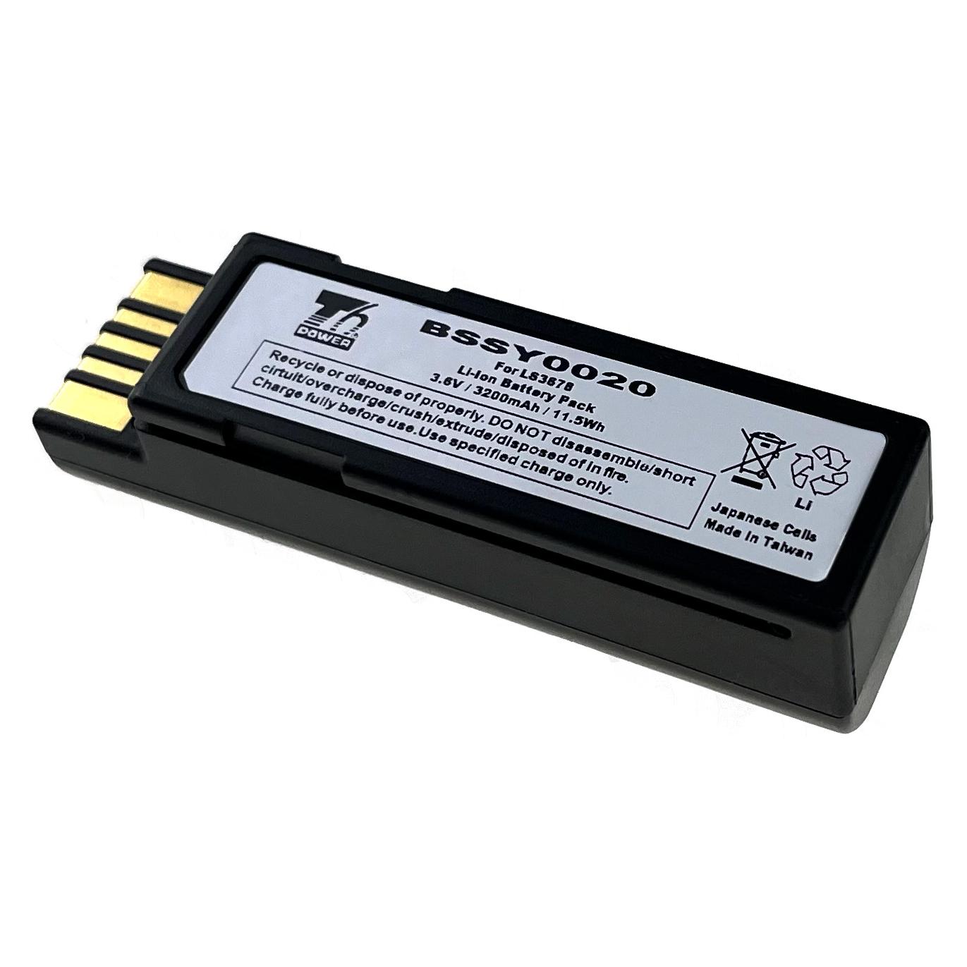 T6 Power Battery for Zebra LI3600, LI3608, LI3678, DS3600, DS3608, DS3678, 3200mAh, 11.5Wh, Li-ion (2191080949)
