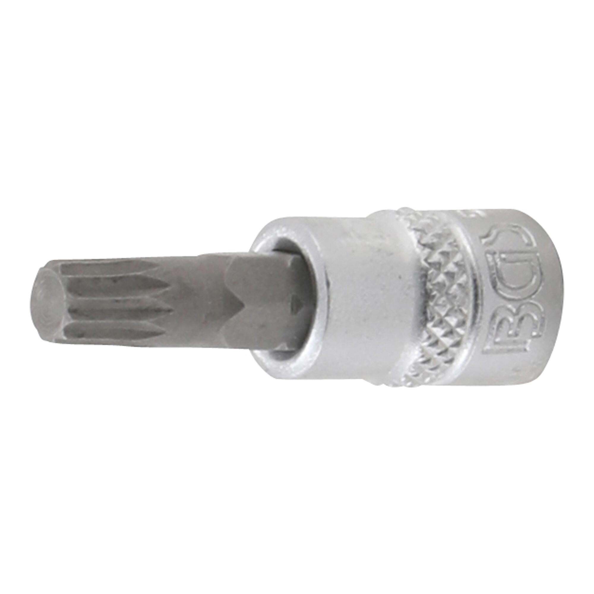 BGS Bit-Einsatz 5105-M6, Antrieb Innenvierkant 6,3 mm (1/4"), Innenvielzahn (für XZN) M6 ; BGS technic)