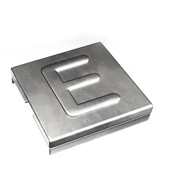 ABB YID-CHAR-E Ty-Met Mark.zeichen 316 Edelstahl-Mark.sys.,Buchs, E 9,2x8x2,5 mm, Dicke 0,25mm für Extrembedingungen, unbeschichtet, VPE 100  - 100 Stück