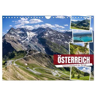Österreich - Sehnsuchtsland der Berge (Wandkalender 2027 DIN A4 quer), CALVENDO Monatskalender