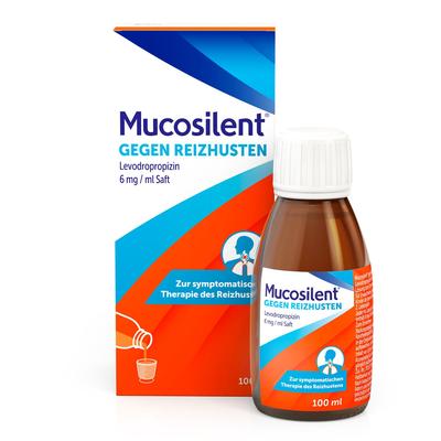 Mucosilent gg.Reizhust.Levodropropizin 6mg/ml Saft 100 ml Lösung zum Einnehmen