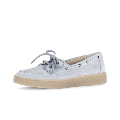 Mokassin GABOR "Mokassin", Damen, Gr. 35,5, blau, Schuhe Mokassin
