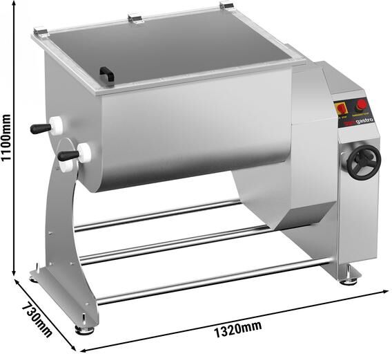 GGM Gastro Professionele elektrische vleesmenger - 150kg vlees - 4,5kW - voor- & achteruit - kantelbare kom
