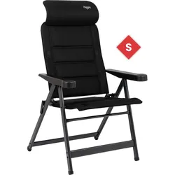 Crespo Air Deluxe Compact  AP/235 Campingstuhl mit verstellbarer Rückenlehne und Kopfstütze S schwarz