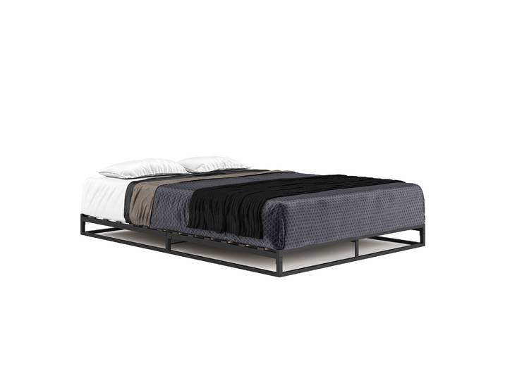 Metallbett ANKARA 140 x 200 x 15 cm schwarz