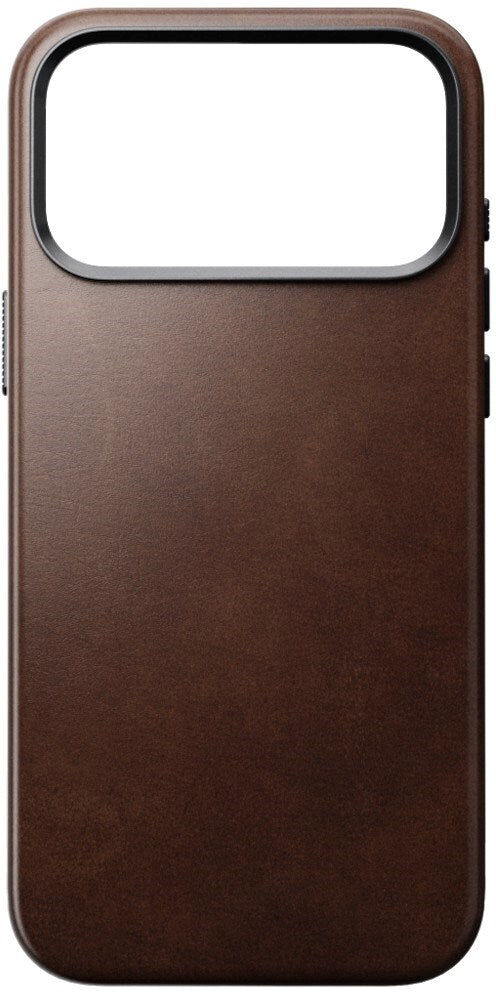 iPhone 18 Pro Max / 17 Pro Max Nomad Traditional Horween Leather Bagside Cover - MagSafe Kompatibel - Rustic Brown
