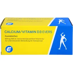 Calcium/Vitamin D3 Evers 600 mg / 400 I.e Kautabl. 100 ST