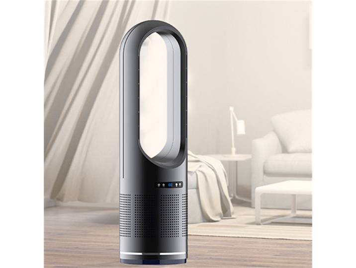 Ventilateur sur pied intelligent de 46 pouces, vent chaud et froid, ventilateur de sol pour tour domestique, télécommande silencieuse, circulation d'air, ventilateur de refroidissement