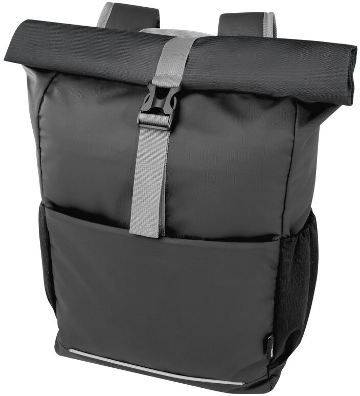 Sacoche de vélo personnalisable 20 L recyclée GRS Aqua noir