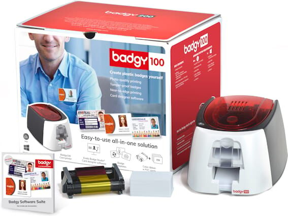 Badgy100 plastic card printer