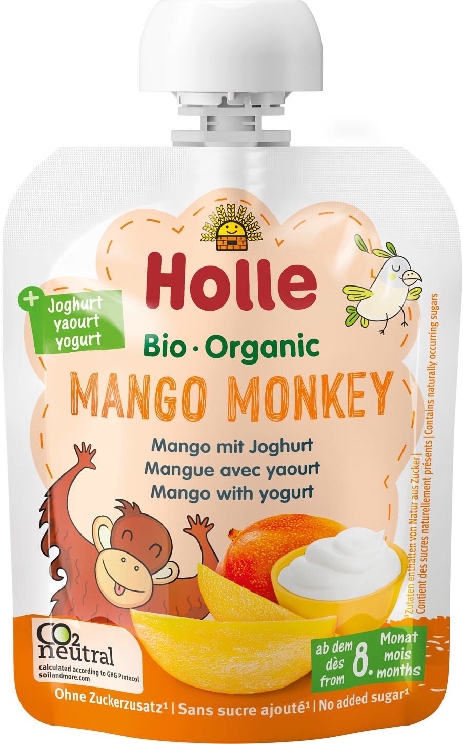 Holle Organic Mango Monkey Mango With Yogurt 85 g