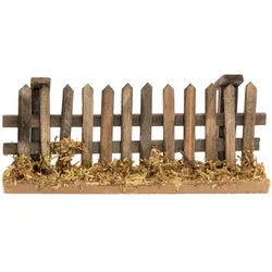 Zaun aus Holz, 12,5 x 2,5 x 5,5 cm