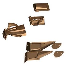 Amewi Red car shell components Sandstorm (39881841)