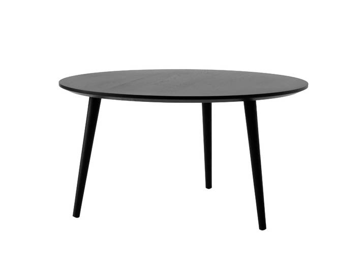 &Tradition In Between Couchtisch SK15 Ø90cm Black lacquered oak