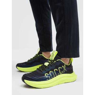 Sneaker SOCCX, Damen, Gr. 41, Textil, gelb (schwarz), Synthetik, Textil, bedruckt, Schuhe Sneaker, mit Wechselfußbett