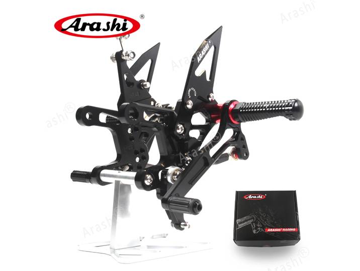 Arashi CNC ensemble arrière réglable pour KAWASAKI ZX-10R / ZX1000 / ABS 2024 2025 ZX10R ZX 1000 repose-pieds de changement de vitesse GP inversé repose-pieds