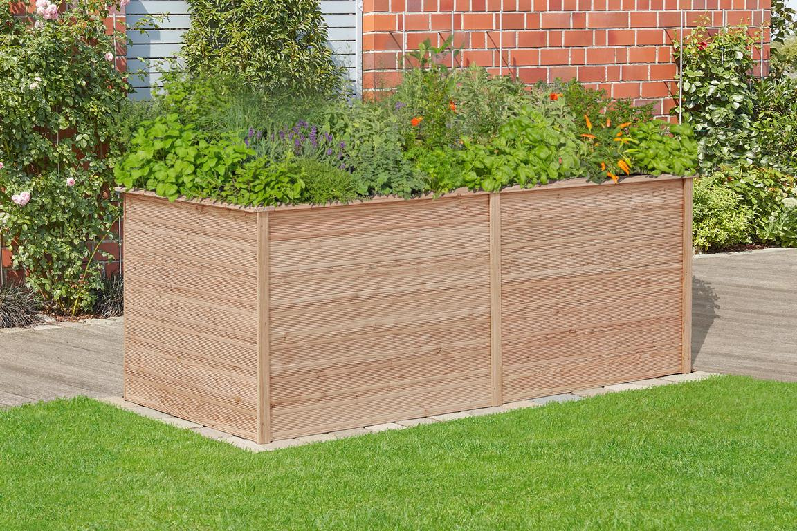 DELTAGARTENH Hochbeet Emma XL, Lärche 20x120 mm, 206x103x86 cm 16904271